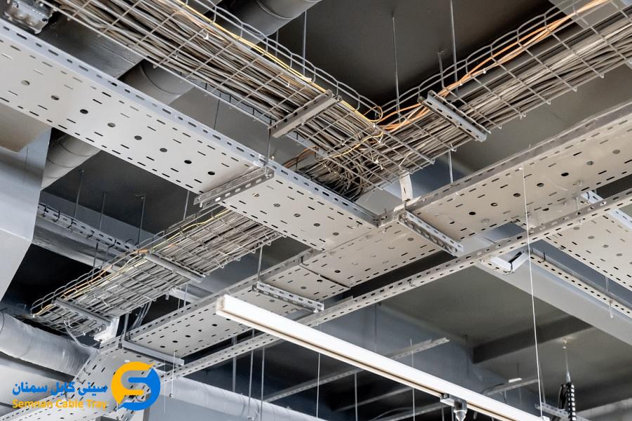 مقایسه مقاومت، باربری و تهویه نردبان کابل با سینی کابل